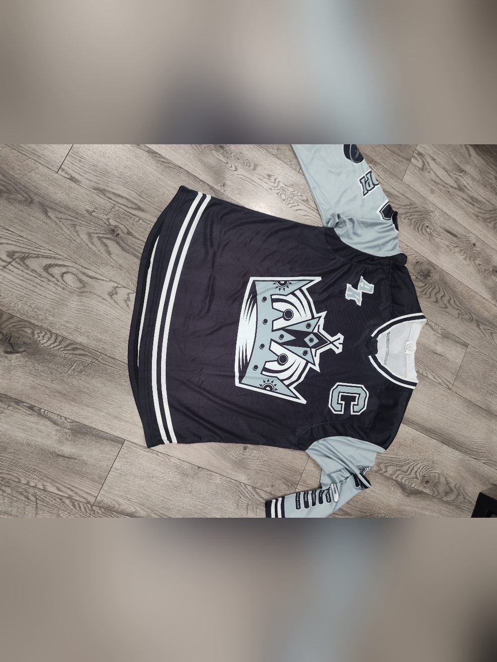 Navy & Light Blue Crown Hockey Jersey